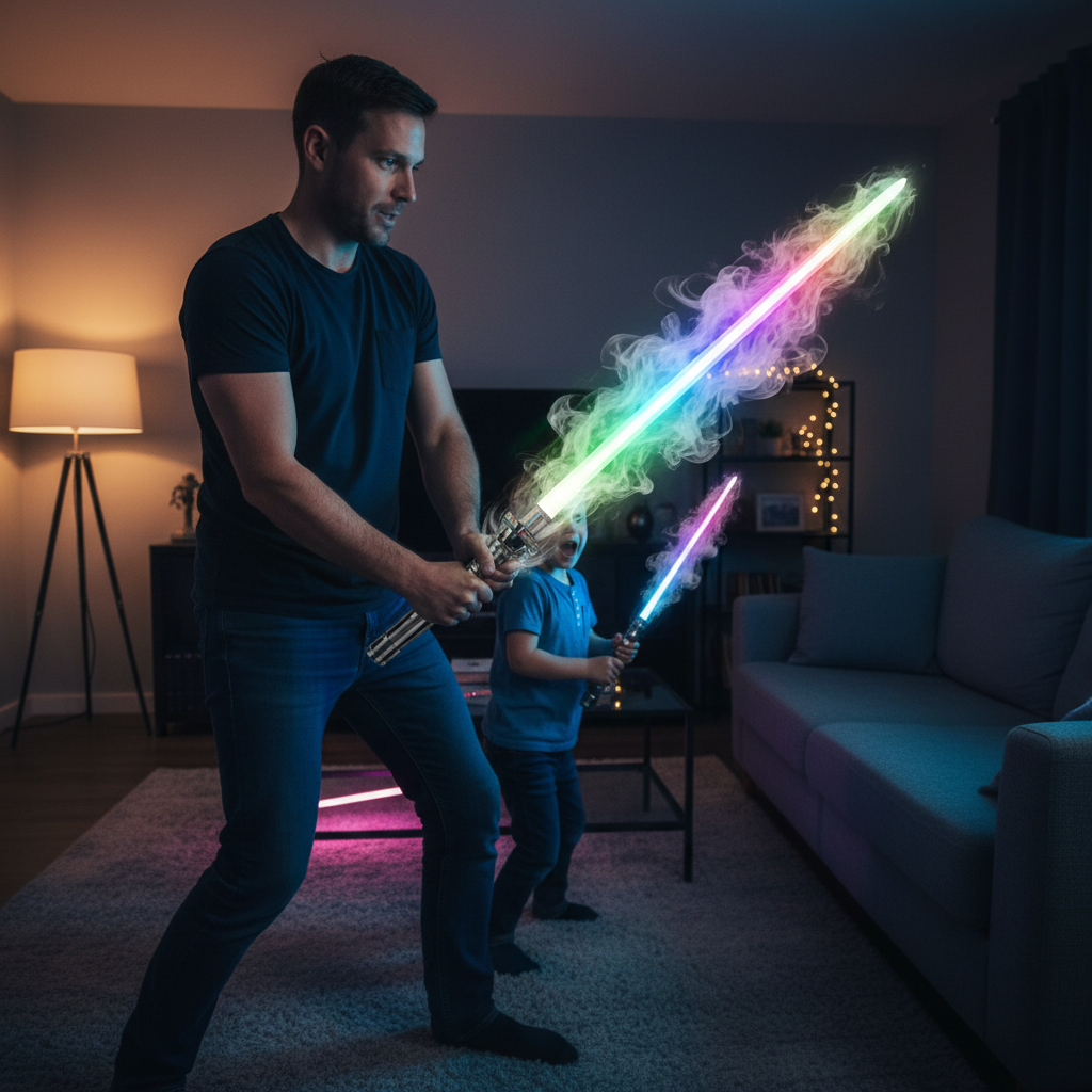 Smoke LED Laser Sword