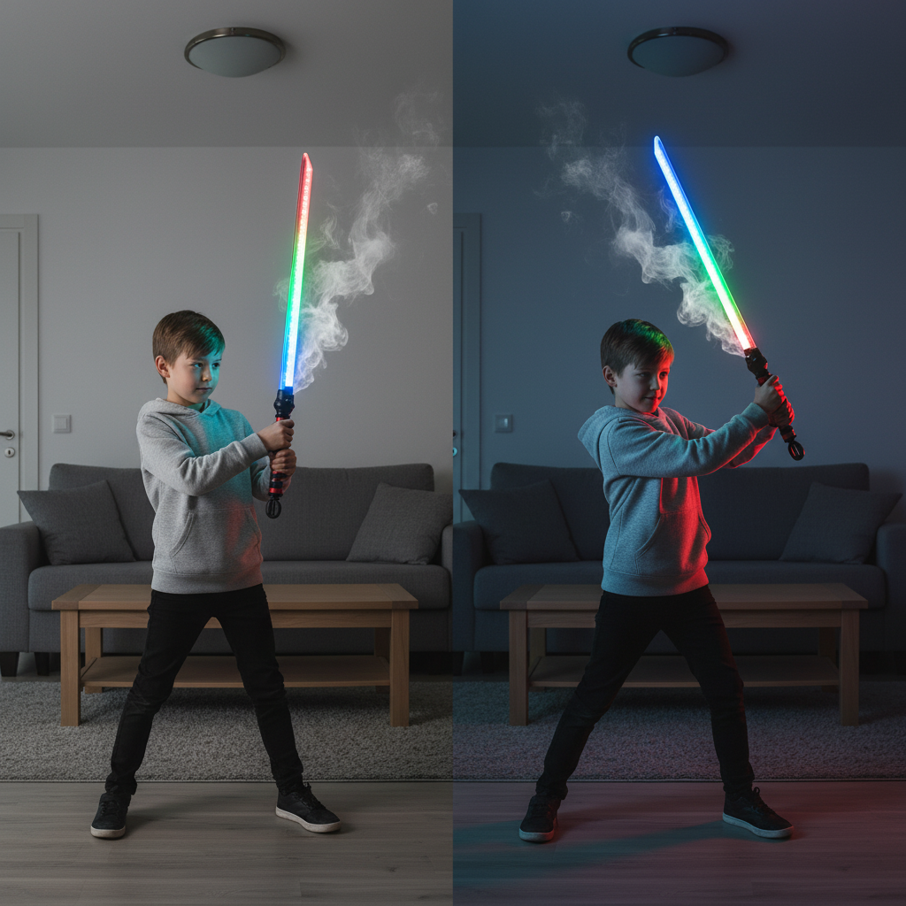 Smoke LED Laser Sword